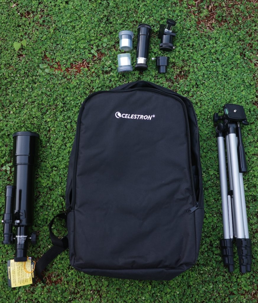 Celestron travel scope 50 backpack unboxing