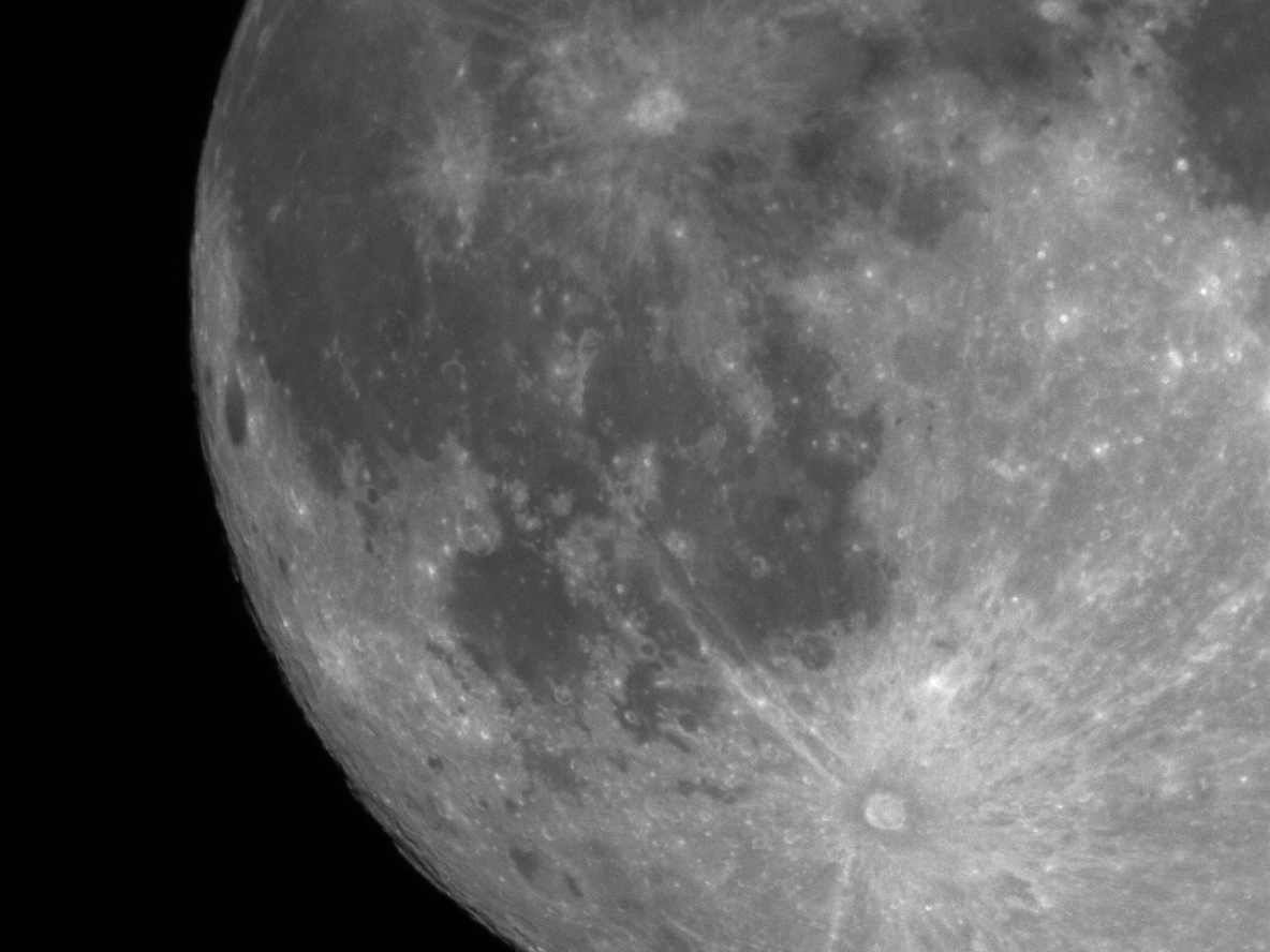 The moon with the Orion Sirius EQ-G