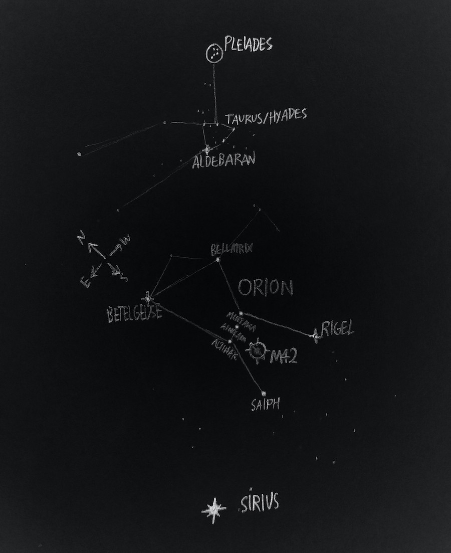 Pleiades M42 map