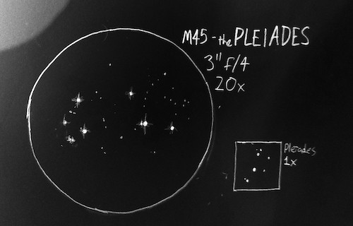 Messier 45 sketch