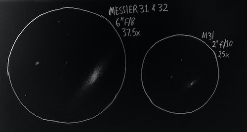 Messier 31 sketch