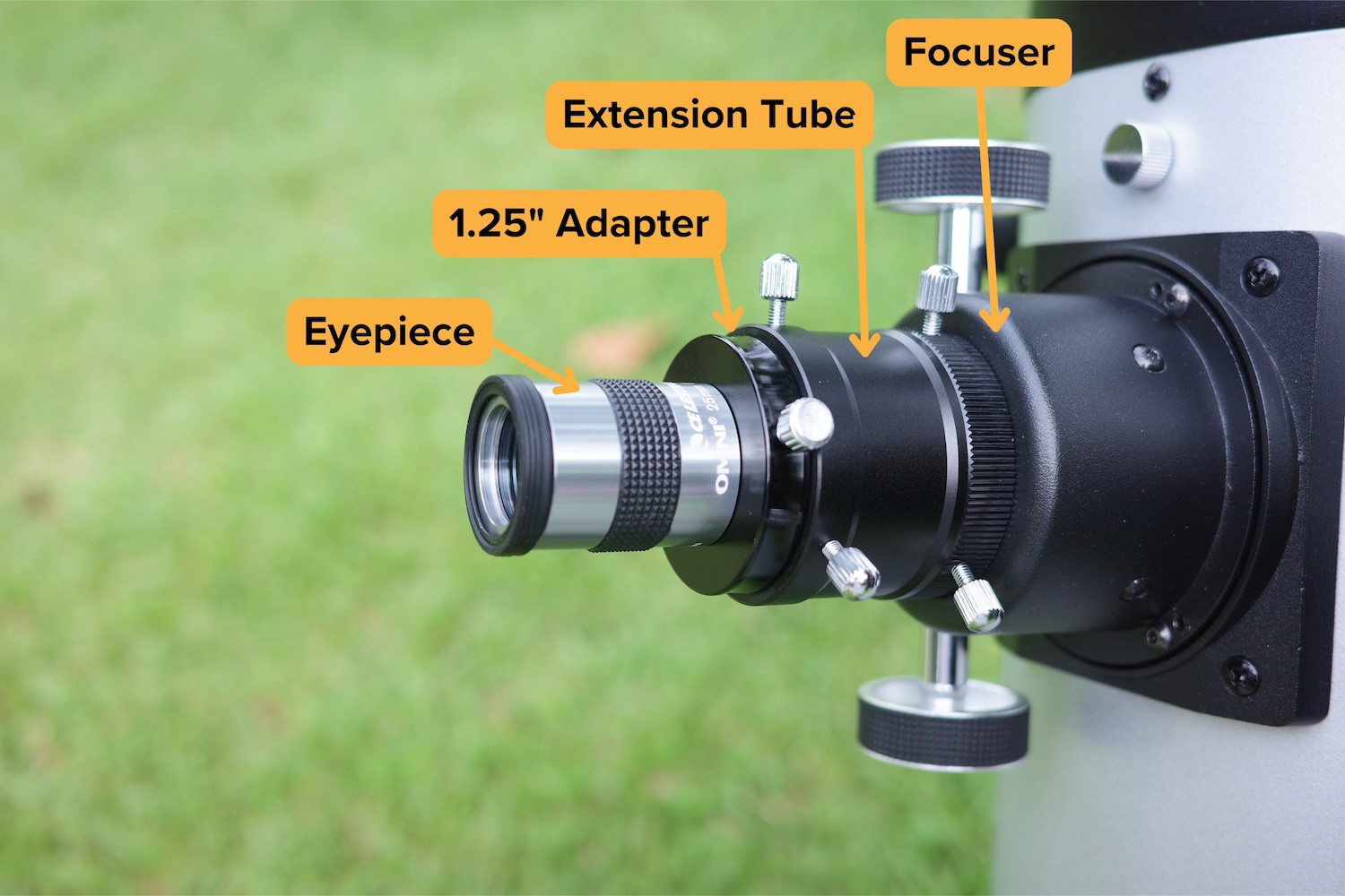 focuser to eyepiece