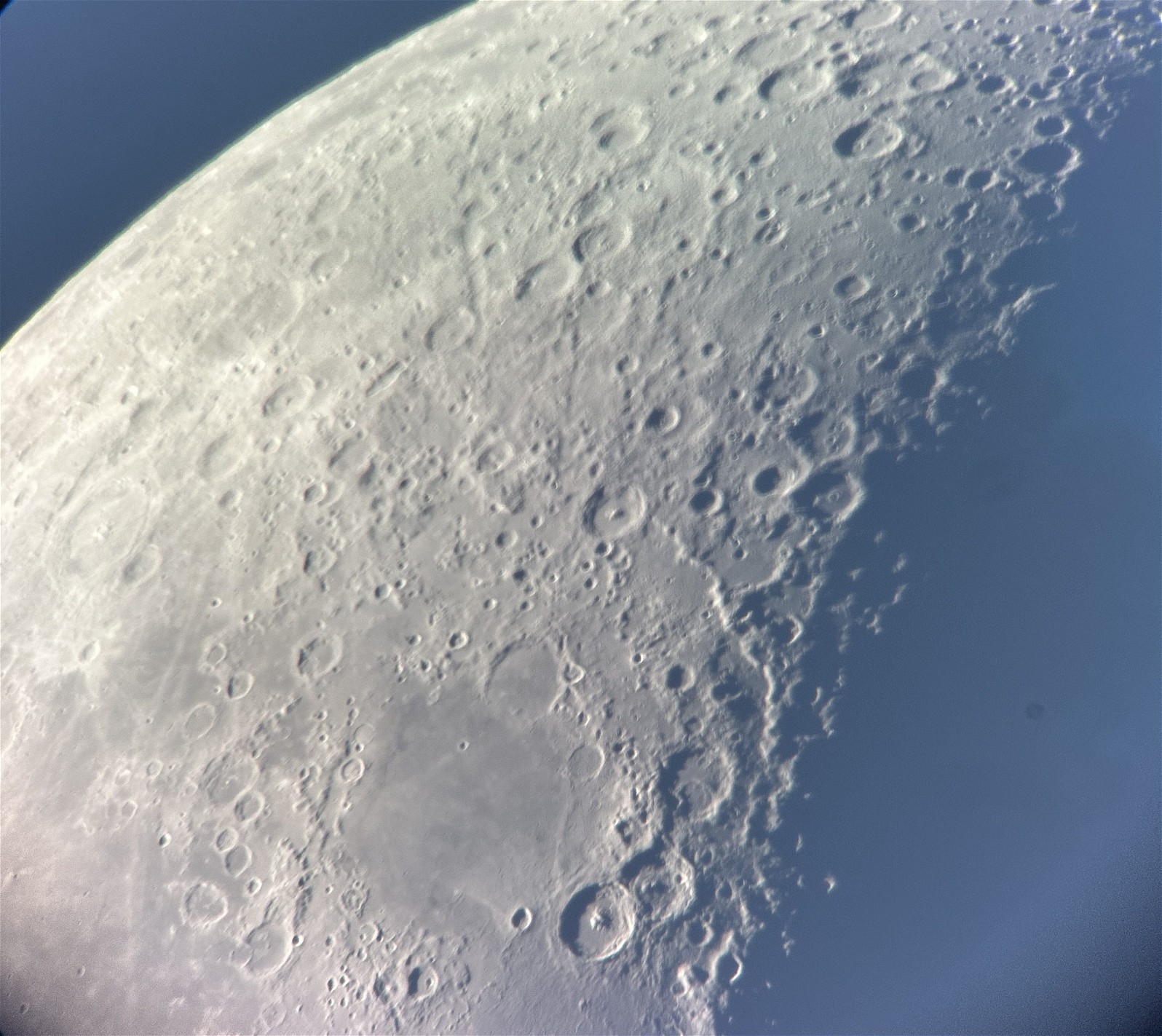 A Single shot image of Moon taken by me using Hybrid 10"