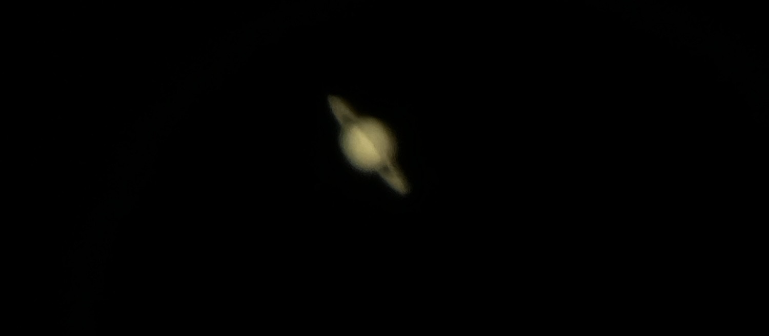 Saturn through Explore Scientific Hybrid 10" Dobsonian
