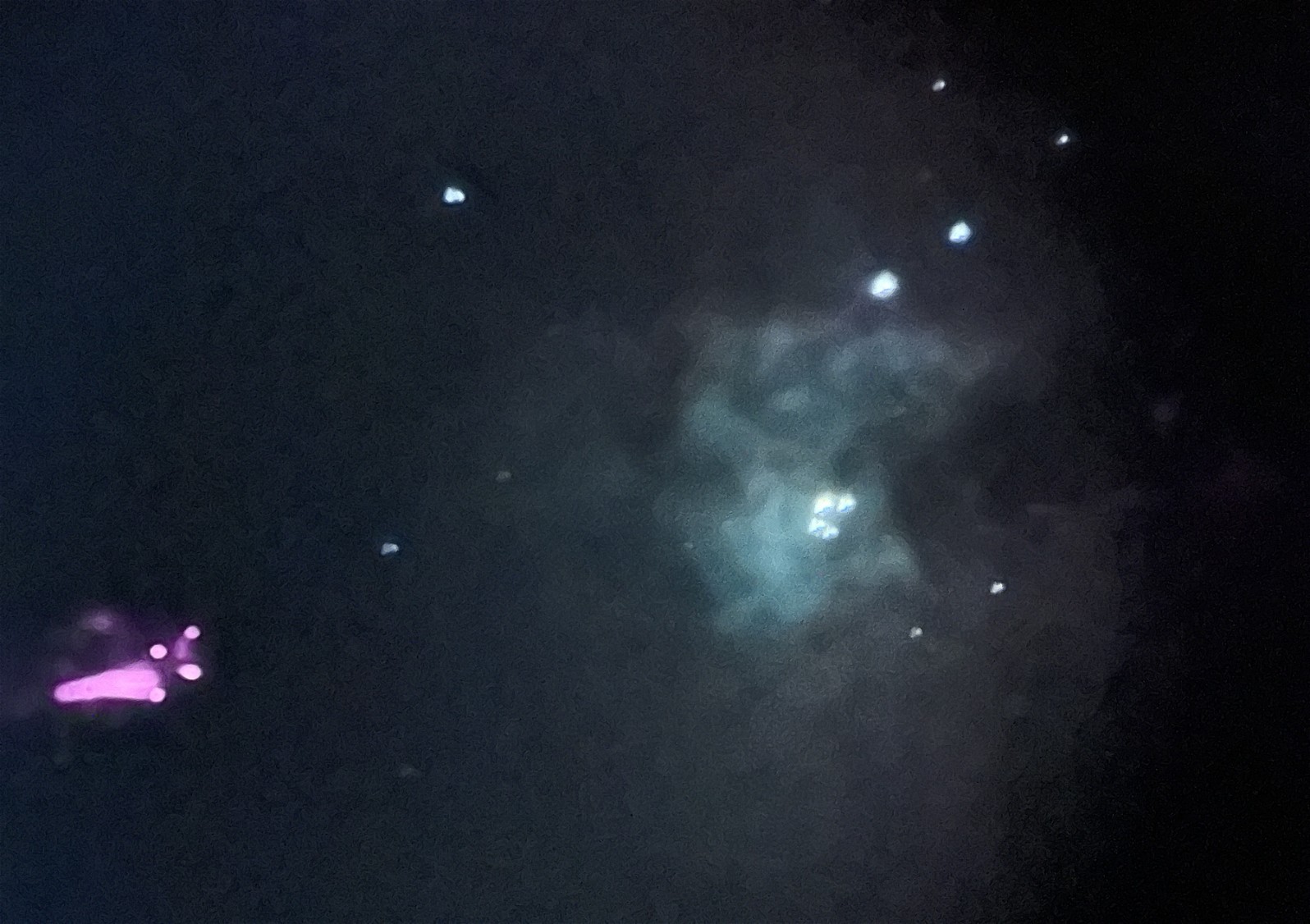 Orion Nebula single-shot image taken by me using Hybrid 10" dobsonian