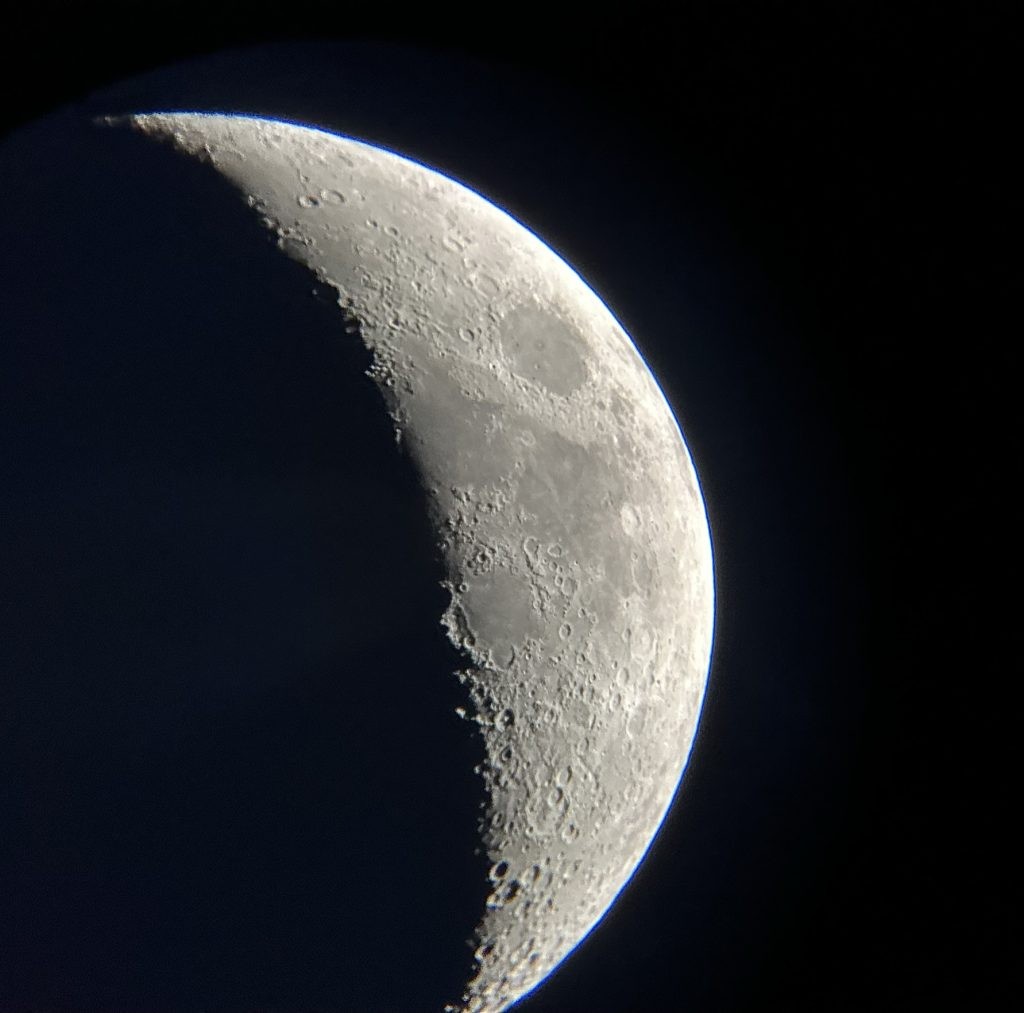 Moon picture taken using Mak60