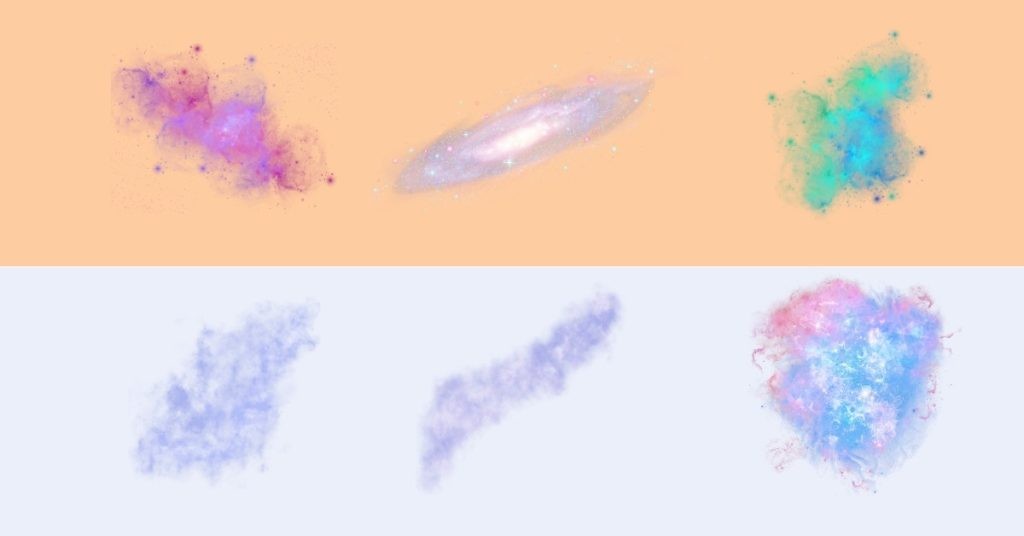 Sketch of a few galaxies