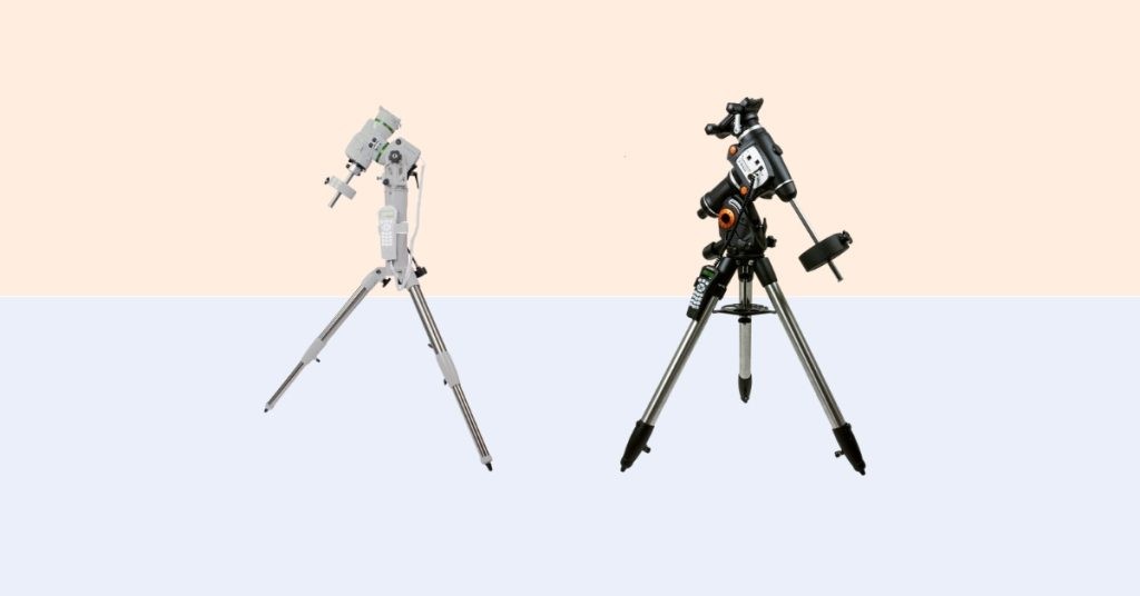 Equitorial and altaz mounts examples