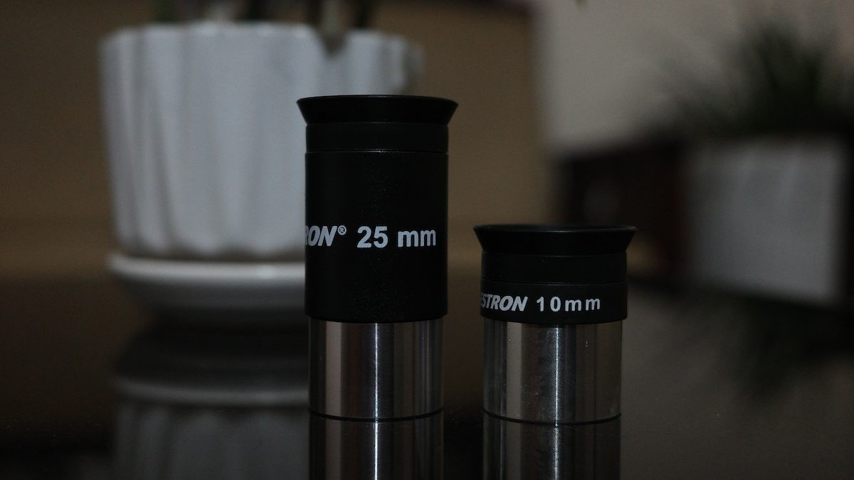Celestron 25mm and 10mm eyepieces that I got with the StarSense DX 130AZ