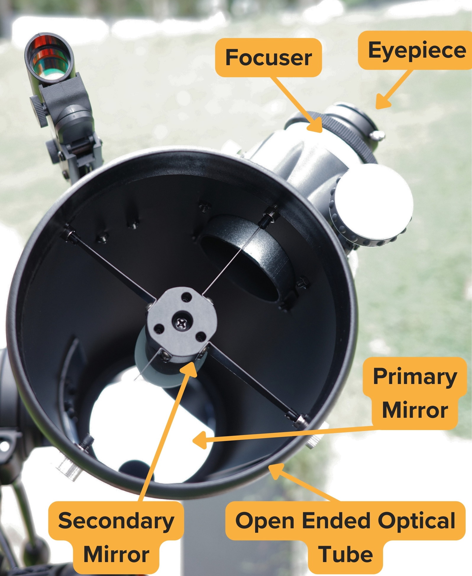 A newtonian reflector's optical tube